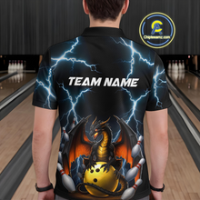 Load image into Gallery viewer, Dragon Thunder Bowling Custom Men Bowling Shirt Polo &amp; Quarter-Zip Bowling Team Jerseys HNT55