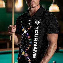 Load image into Gallery viewer, Personalized Billiard Jersey DNA 8 Ball Pool Men Billiard Shirt for Men Team Polo &amp; 1/4 Zip NNT35