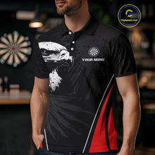 Load image into Gallery viewer, Custom Men&#39;s Darts Jersey Grunge Eagle And Dartboard Design For Darts Team NYN0272