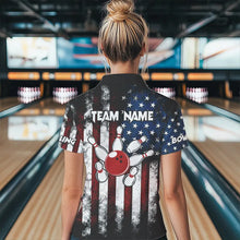 Load image into Gallery viewer, American Flag Bowling Shirts Unisex Custom Polo Bowling Team Jersey For Men &amp; Women BDT479