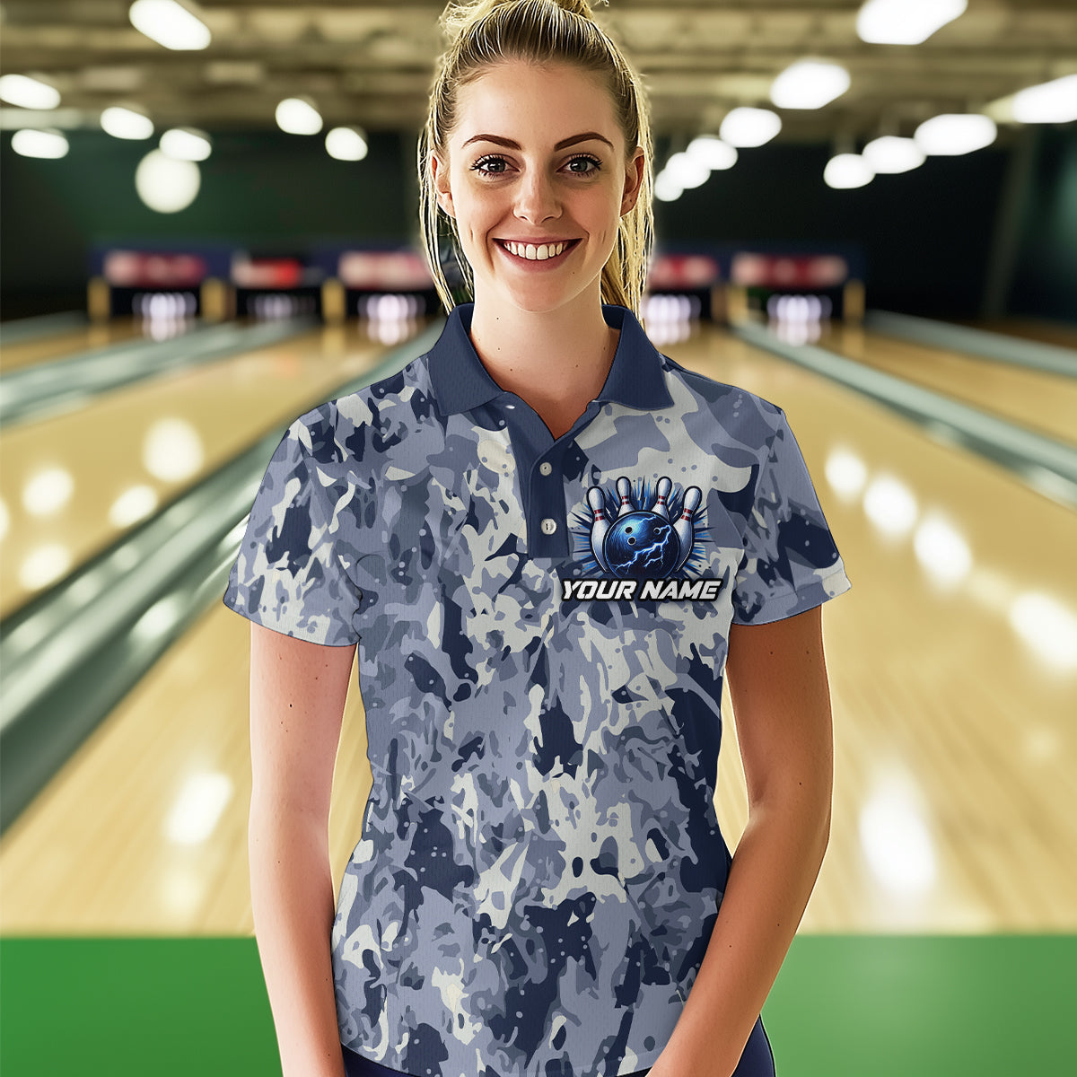 Custom Bowling League Shirts For Women with Name, Personalized Bowling Team Jerseys HNT41