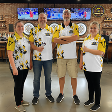 Load image into Gallery viewer, Custom Funny Beer Dart Shirt Argyle Dart Team Jersey for Men Dartboard Polo &amp; Quarter-Zip Shirts DHT14