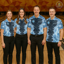 Load image into Gallery viewer, Icy Womens Bowling Shirts Custom Snowflake Icy Bowling Ball And Pins Team League Bowler Jerseys NYN3070