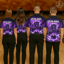 Load image into Gallery viewer, Custom Panther Bowling Shirt for Women Bowling Team Jersey Bowling Outfit Polo &amp; Quarter-Zip QZT970