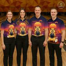 Load image into Gallery viewer, Custom Retro Capybara Bowling Jersey for Women Bowling Team Shirts Bowling Polo &amp; 1/4 Zip HNT260