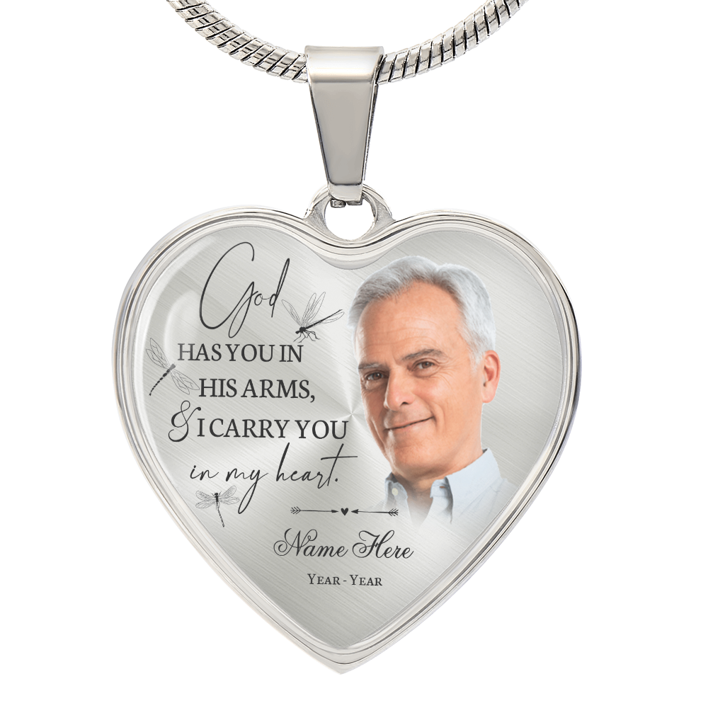 Personalized memory necklace with picture TN01
