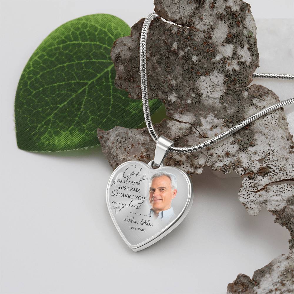 Personalized memory necklace with picture HT01