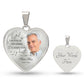 Personalized memory necklace with picture HT01
