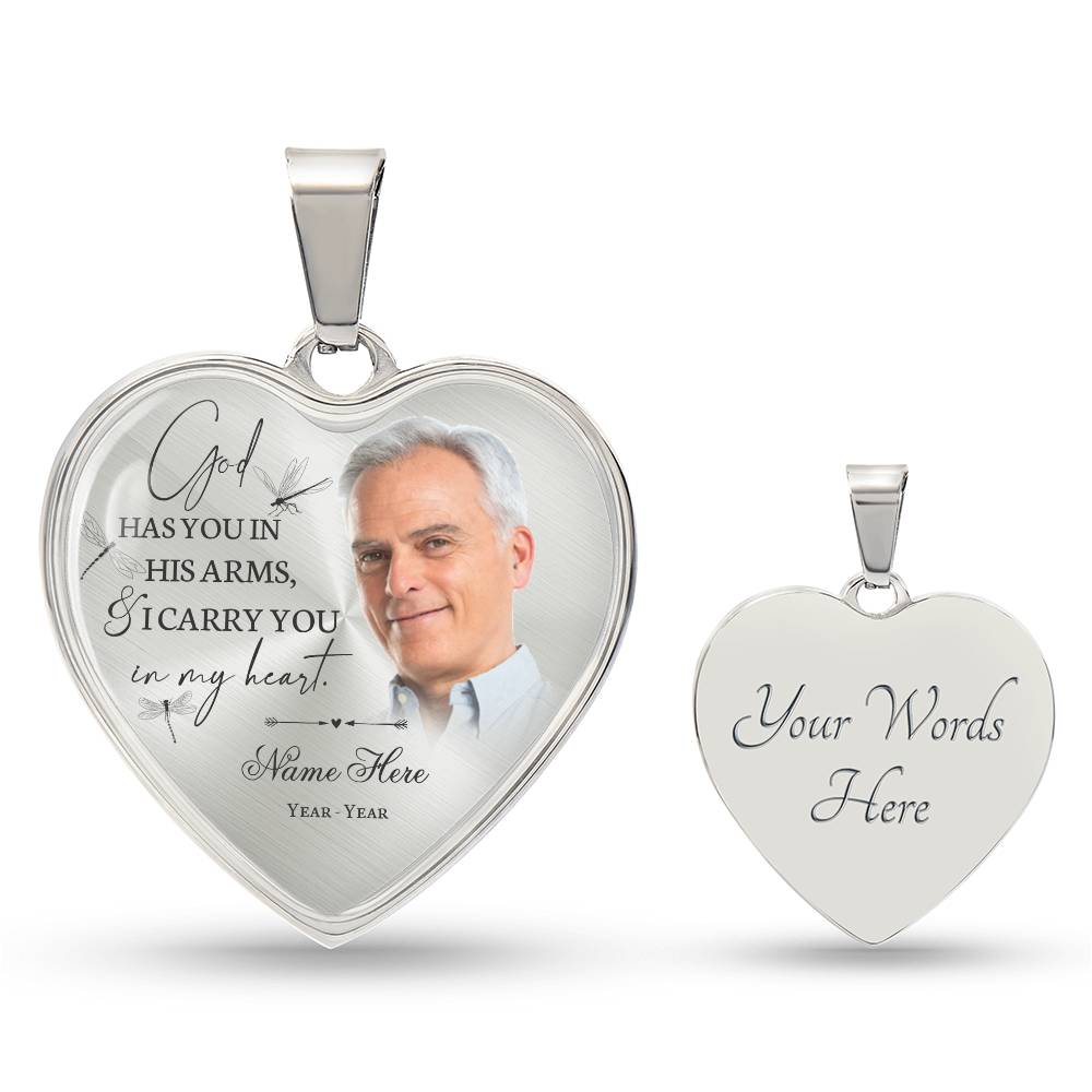 Personalized memory necklace with picture HT01