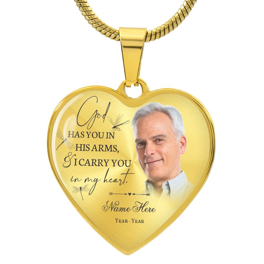 Personalized memory necklace with picture HT01