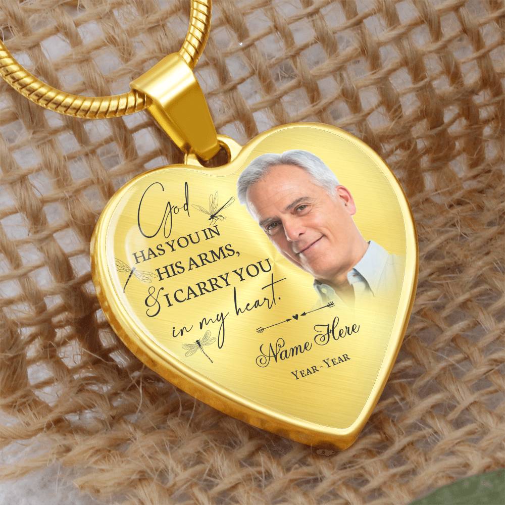 Personalized memory necklace with picture HT01