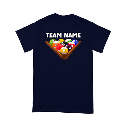 Custom Billiard T-Shirts For Pool Players | 8 Ball Shirt, Personalized Billiards Team Shirt TDM3887