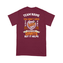 Load image into Gallery viewer, Custom Funny Darts Shirt, Grunge Dart Shirt, Darts And Beer Shirt, Darts For Gift NYN0124