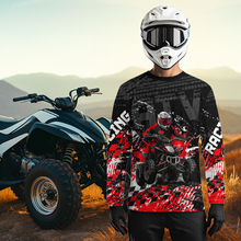 Load image into Gallery viewer, Custom Red ATV Motocross Jersey Upf30+ Quad Bike Shirt Extreme Racing Adult Youth Off-Road Quad Shirt NHN009