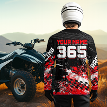 Load image into Gallery viewer, Custom Red ATV Motocross Jersey Upf30+ Quad Bike Shirt Extreme Racing Adult Youth Off-Road Quad Shirt NHN009