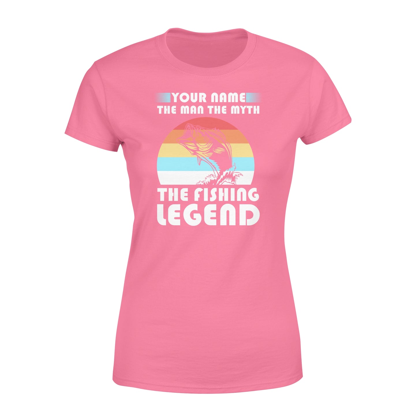 Custom name the man the myth the legend 1970s vintage retro personalized gift - Standard Women's T-shirt