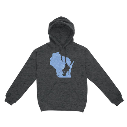 Wisconsin Ice Fishing Shirts, Winter Fishing Wisconsin State Love Fishing Hoodie - FSD2920 D06