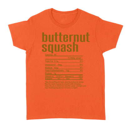 Butternut squash nutritional facts happy thanksgiving funny shirts - Standard Women's T-shirt