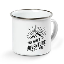 Load image into Gallery viewer, Personalized Campfire Mug, custom name Camper Mug, adventure camping mug D03 NQS1312