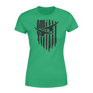 Duck Hunting American Flag Clothes, Shirt for Hunting NQS121- Standard Women's T-shirt