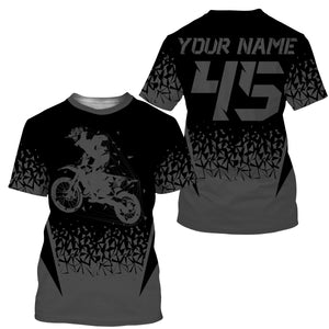 MX racing jersey personalized motocross UPF30+ adult&kid grey dirt bike riders off-road motorcycle| NMS873