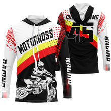 Load image into Gallery viewer, Custom motocross jersey UPF30+ men women kid dirt bike racing shirt offroad motorcycle long sleeve NMS1002