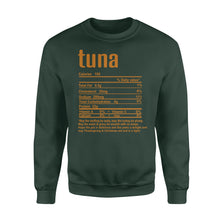 Load image into Gallery viewer, Tuna nutritional facts happy thanksgiving funny shirts - Standard Crew Neck Sweatshirt