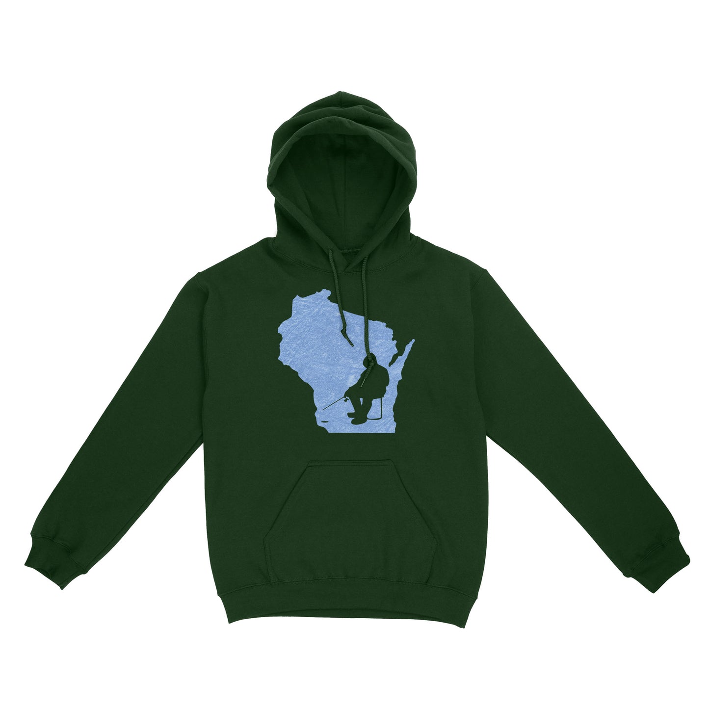 Wisconsin Ice Fishing Shirts, Winter Fishing Wisconsin State Love Fishing Hoodie - FSD2920 D06