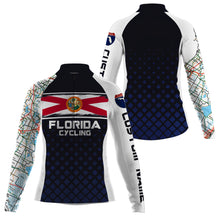 Load image into Gallery viewer, Florida Men &amp; Women cycling jersey with 3 pockets UPF50+ full zip bike shirt MTB BMX race gear| SLC161