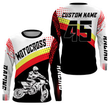 Load image into Gallery viewer, Custom motocross jersey UPF30+ men women kid dirt bike racing shirt offroad motorcycle long sleeve NMS1002