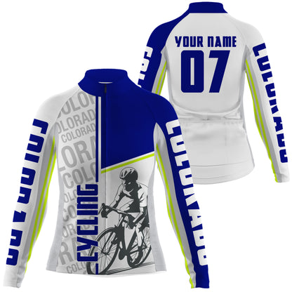 Custom Colorado Cycling Jersey Cyclist CO Flag Bicycling Motocross Road Biking| NMS809