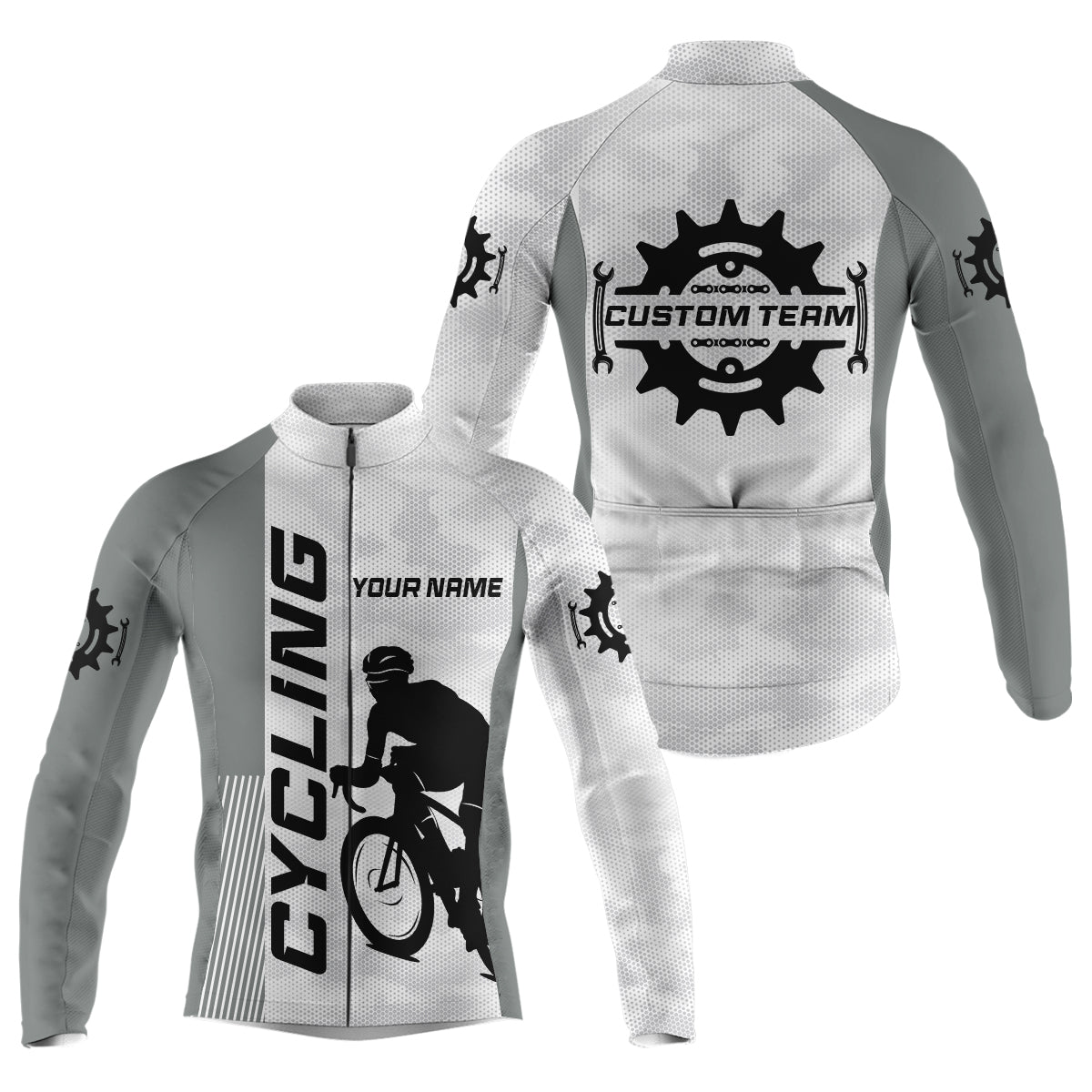 Mens cycling jersey Cycle gear with 3 pockets Anti-UV reflective long short sleeve bicycling shirt| SLC116