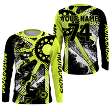 Load image into Gallery viewer, Dirt bike freestyle kid men women custom MX jersey UPF30+ green Motocross off-road racing shirt PDT63