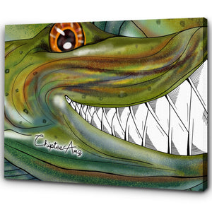 Funny Musky fishing art Matte Canvas ChipteeAmz's art Muskellunge wall art AT035