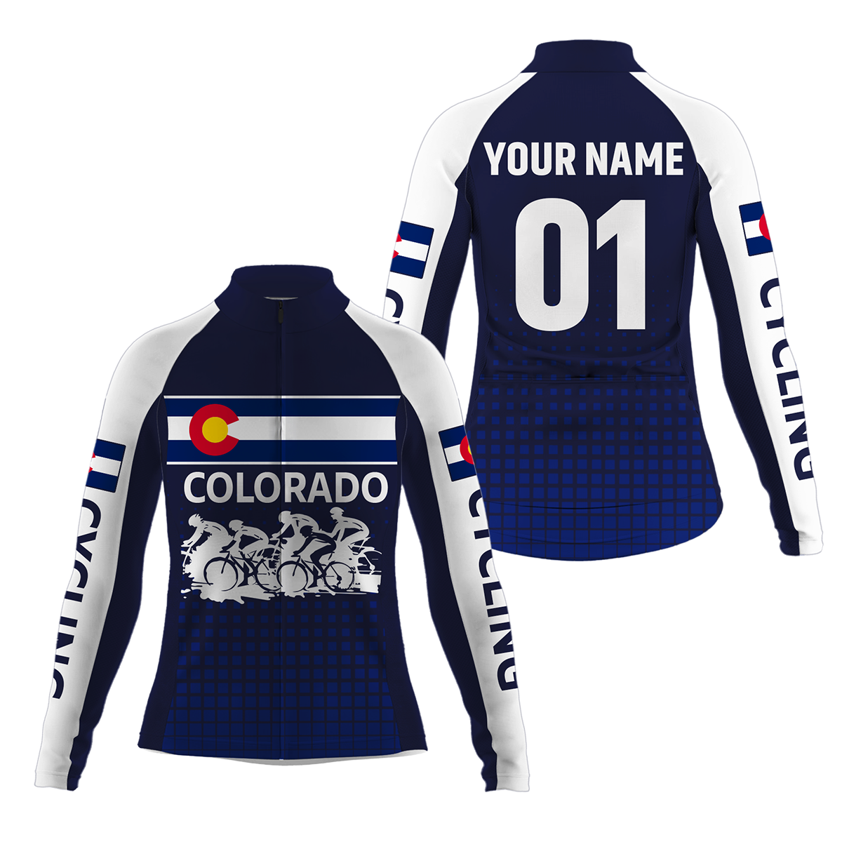Custom Colorado Cycling Jersey Cyclist Bicycling Motocross Road Biking Riders| NMS808
