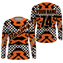 Load image into Gallery viewer, Kid&amp;adult Motocross custom jersey dirt bike shirt UV protective racing flag off-Road motorcycle PDT15