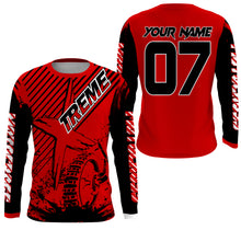 Load image into Gallery viewer, Custom red MX jersey shirt UV extreme kid&amp;adult Motocross dirt bike racing off-road motorcycle PDT179
