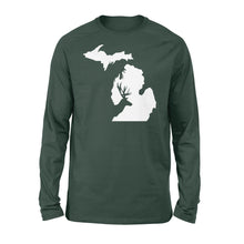 Load image into Gallery viewer, Michigan deer hunting Long sleeve - FSD1188 D03