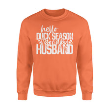 Load image into Gallery viewer, Hello duck season, Goodbye Husband Shirt, duck hunting shirt NQS1288 - Standard Crew Neck Sweatshirt