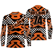 Load image into Gallery viewer, Kid&amp;adult Motocross custom jersey dirt bike shirt UV protective racing flag off-Road motorcycle PDT15