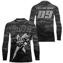 Load image into Gallery viewer, Camouflage motocross jersey UPF30+ custom men women kid dirt bike MX racing off-road motorcycle NMS974