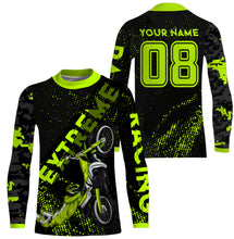 Load image into Gallery viewer, Custom number&amp;name dirt bike racing jersey youth men UV camo motocross off-road motorcycle shirt PDT155