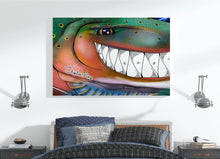 Load image into Gallery viewer, Trout fly fishing art Matte Canvas ChipteeAmz&#39;s art Rainbow trout fish wall art AT033