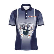 Load image into Gallery viewer, I&#39;m Going on Strike Men Polo Bowling Shirt Personalized Blue Men Bowlers Team Short Sleeves Jersey NBP15