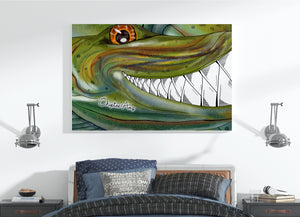 Funny Musky fishing art Matte Canvas ChipteeAmz's art Muskellunge wall art AT035