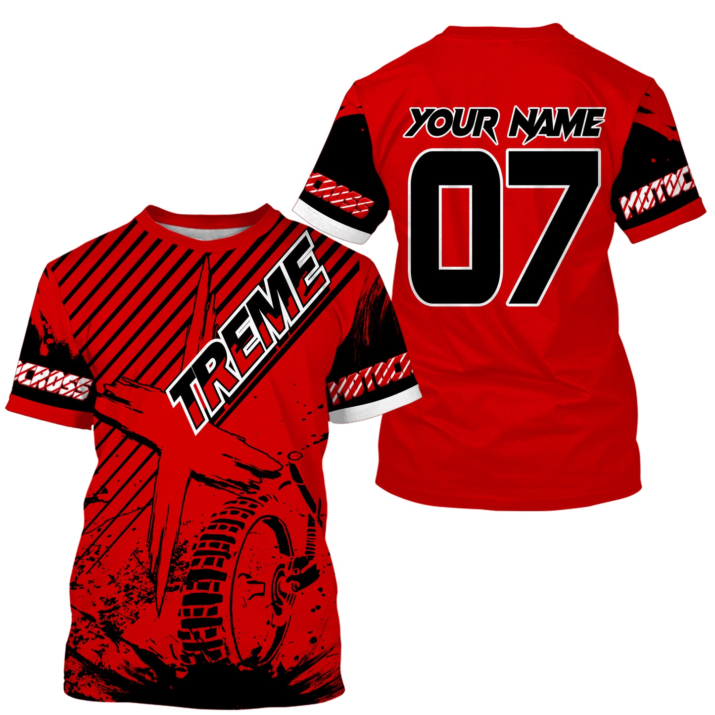 Custom red MX jersey shirt UV extreme kid&adult Motocross dirt bike racing off-road motorcycle PDT179