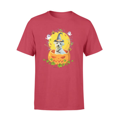 Custom photo dog halloween pumpkin personalized t-shirt
