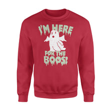 Load image into Gallery viewer, I'm here for the boos - Standard Crew Neck Sweatshirt