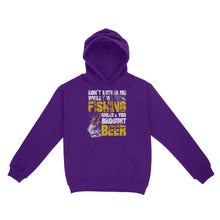 Load image into Gallery viewer, Don't Bother Me While I'm Fishing unless you brought beer, funny fishing and beer shirt D01 NQS2549 Standard Hoodie