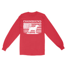 Load image into Gallery viewer, Coonhound Dog Shirt, Mens Coonhound Gift Coon Dog, Dog Lover, Hunting Dog Standard Long sleeve FSD2344D01